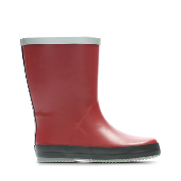 Clarks Boys Tarri Splash Wellies Red | CA-6823795